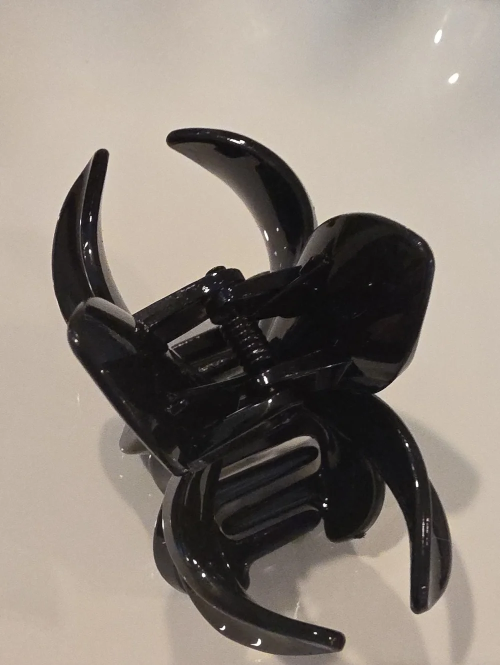 New! Black Flower Hair Claw Clip